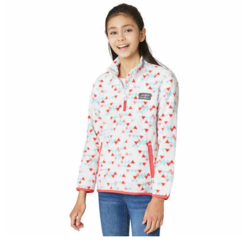 Eddie Bauer Youth Quest Fleece 1/4-Zip Pullover Size Large(14/16)